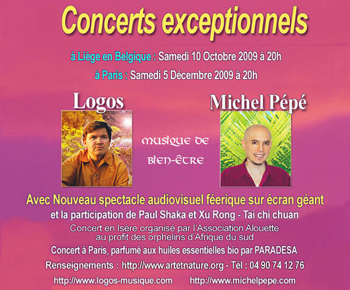 concerts Logos et Michel Pépé