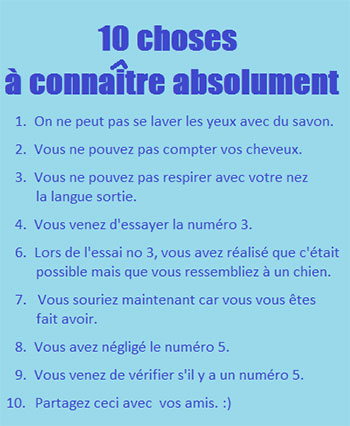 10 choses