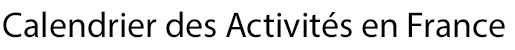 calendrier des activités