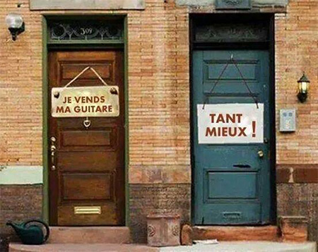 humour sur la porte