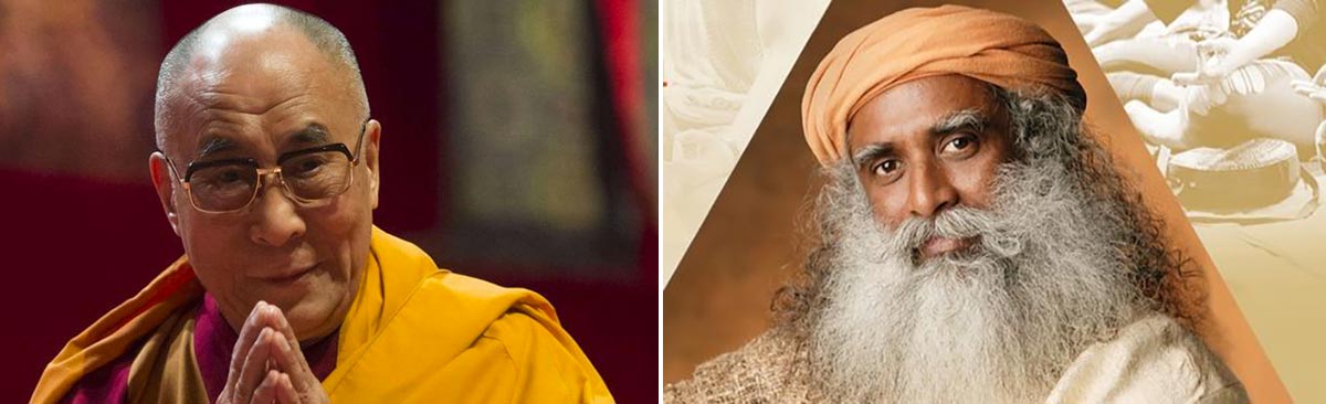 Dalai lama et Sadhguru