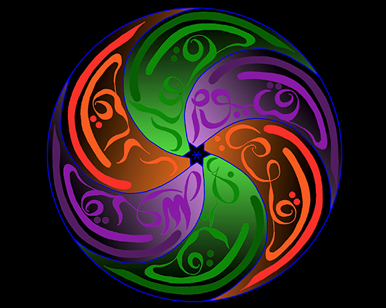 Mandala créé par Chantal Dandel