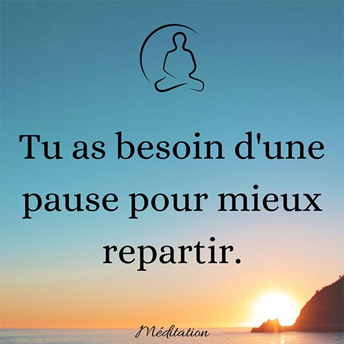 une pause